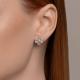 Серебряные серьги SOKOLOV 94026509-91 с фианитом