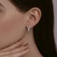 Серебряные серьги SOKOLOV 94026518-91 с фианитом