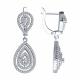 Серебряные серьги SOKOLOV 94026527-91 с фианитом