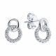 Серебряные серьги SOKOLOV 94026586-91 с фианитом