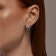 Серебряные серьги SOKOLOV 94026667 с фианитом и кристаллом Swarovski