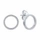 Серебряные серьги SOKOLOV 94026738-91 с фианитом