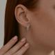 Серебряные серьги SOKOLOV 94026740-91 с фианитом