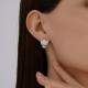 Серебряные серьги SOKOLOV 94026837-91 с фианитом