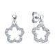 Серебряные серьги SOKOLOV 94026838-91 с фианитом