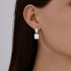 Серебряные серьги SOKOLOV 94026848-91 с фианитом