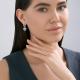 Серебряные серьги SOKOLOV 94027152-91 с фианитом