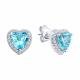 Серебряные серьги SOKOLOV 94027159-91 с фианитом