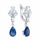Серебряные серьги SOKOLOV 94027163-91 с фианитом