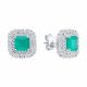 Серебряные серьги SOKOLOV 94027167-91 с фианитом