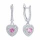 Серебряные серьги SOKOLOV 94027176-91 с фианитом