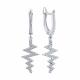 Серебряные серьги SOKOLOV 94027185-91 с фианитом