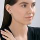 Серебряные серьги SOKOLOV 94027188-91 с фианитом