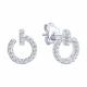 Серебряные серьги SOKOLOV 94027188-91 с фианитом