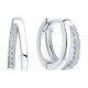 Серебряные серьги SOKOLOV 94027189-91 с фианитом