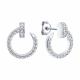 Серебряные серьги SOKOLOV 94027192-91 с фианитом