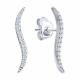 Серебряные серьги SOKOLOV 94027193-91 с фианитом