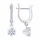 Серебряные серьги SOKOLOV 94027195-91 с фианитом