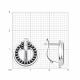 Серебряные серьги SOKOLOV 94027252 с фианитом
