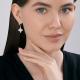Серебряные серьги SOKOLOV 94027338 с фианитом