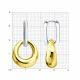Серьги-трансформеры из лимонного серебра SOKOLOV 94027521