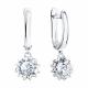 Серебряные серьги SOKOLOV 94027559 с фианитом