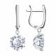 Серебряные серьги SOKOLOV 94027679 с фианитом