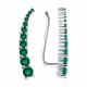 Серебряные серьги SOKOLOV 94027807 с фианитом