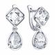 Серебряные серьги SOKOLOV 94027843 с фианитом