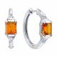Серебряные серьги SOKOLOV 94027902 с фианитом