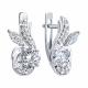 Серебряные серьги SOKOLOV 94027939 с фианитом