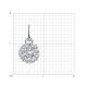 Серебряная подвеска SOKOLOV 94031462-91 с фианитом