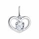 Серебряная подвеска SOKOLOV 94031720 с фианитом