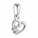 Серебряная подвеска SOKOLOV 94031734-91 с фианитом