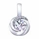 Серебряная подвеска SOKOLOV 94032132 с фианитом