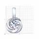 Серебряная подвеска SOKOLOV 94032132 с фианитом