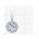 Серебряная подвеска SOKOLOV 94032161 с фианитом
