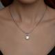 Серебряная подвеска SOKOLOV 94032613-91 с фианитом