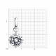 Серебряная подвеска SOKOLOV 94032613-91 с фианитом