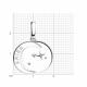 Серебряная подвеска Знак зодиака Овен SKLV  с фианитом 94032624