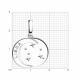 Серебряная подвеска Знак зодиака Весы SKLV с фианитом 94032630