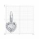 Серебряная подвеска SOKOLOV 94032821-91 с фианитом