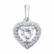 Серебряная подвеска SOKOLOV 94032826-91 с фианитом