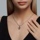 Серебряная подвеска SOKOLOV 94033120 с ювелирным кристаллом