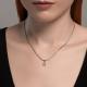 Серебряная подвеска-буква В SOKOLOV с фианитом 94033127-91