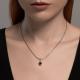 Серебряная подвеска SOKOLOV 94033156-91 с фианитом