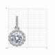 Серебряная подвеска SOKOLOV 94033166-91 с фианитом