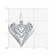 Серебряная подвеска SOKOLOV 94033234-91 с фианитом