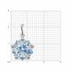 Серебряная подвеска SOKOLOV 94033243-91 с фианитом