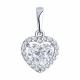 Серебряная подвеска SOKOLOV 94033256-91 с фианитом